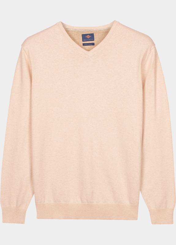 Baileys Pullover heren Beige V-Neck Pullover with low powe 618100/825