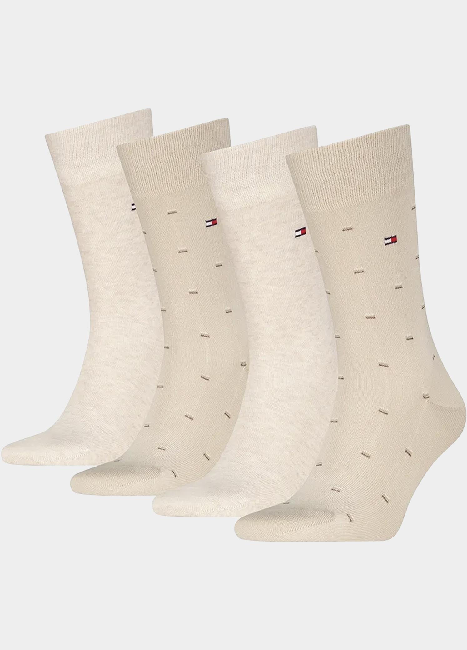 Tommy Hilfiger Sokken heren Beige TH Men Sock 4P Micro Pattern 701241387/001