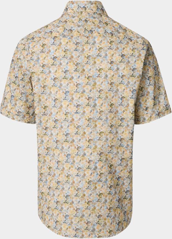 Casamoda Casual hemd korte mouw Geel B.D. Casual Fit Short 1/2Arm 126130471/500
