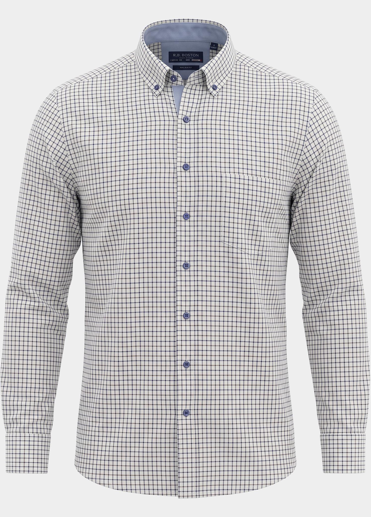 R.B. Boston Overhemd heren Multi Franklin 627670/64