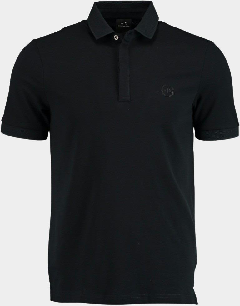 Armani Exchange Polo korte mouw Blauw Polo Donkerblauw Met Stretch 8NZF91.ZJ81Z/1510