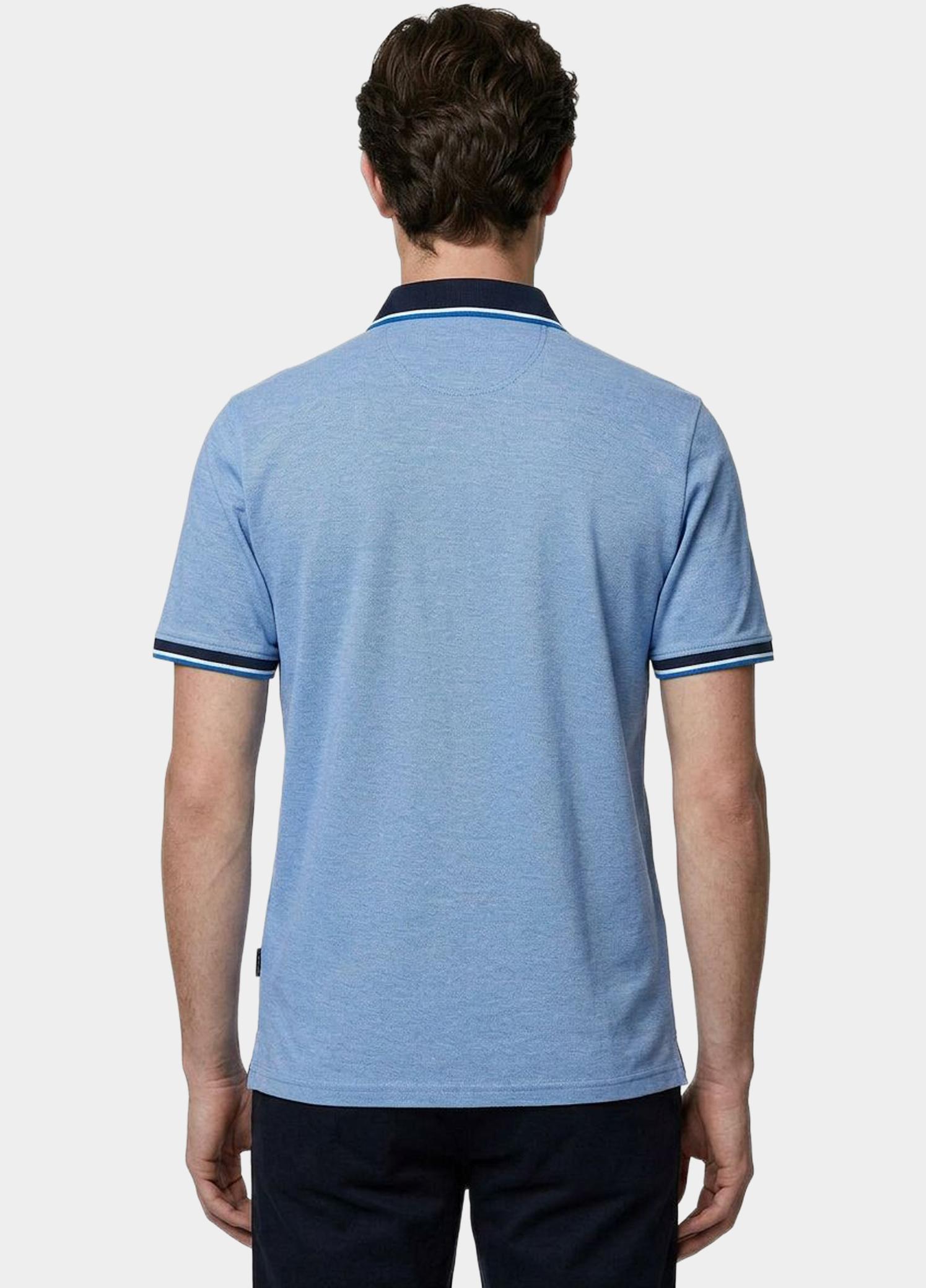 Casamoda Polo korte mouw Blauw Polo 2-tone PQ 126320101/145