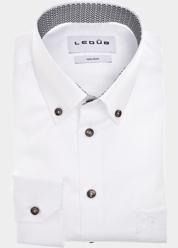 Ledub Business hemd lange mouw Wit  0702086/910-150-000