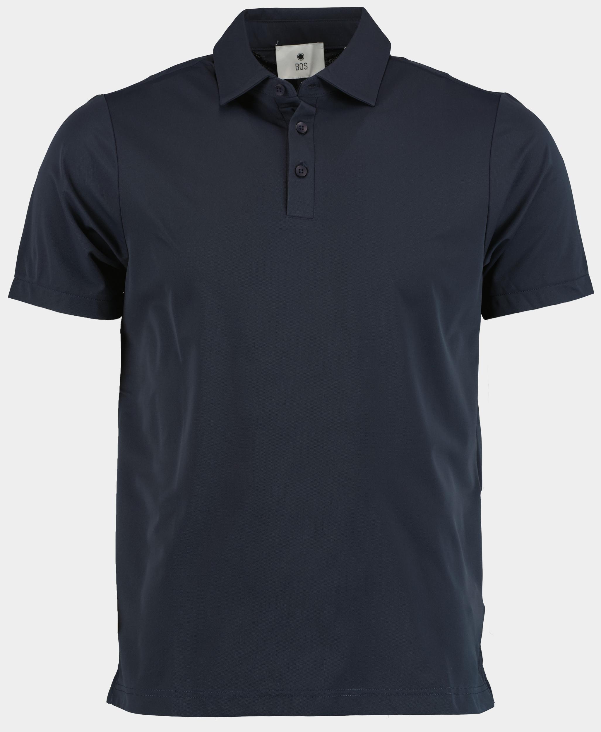 Bos Polo korte mouw Blauw Polo technisch 2915425/220 Navy