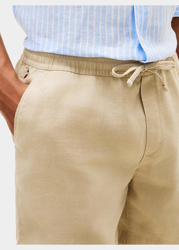 Tommy Hilfiger Korte Broek heren Beige DOVER 8 PO SORONA LINEN 2/2 MW0MW44353/AEG