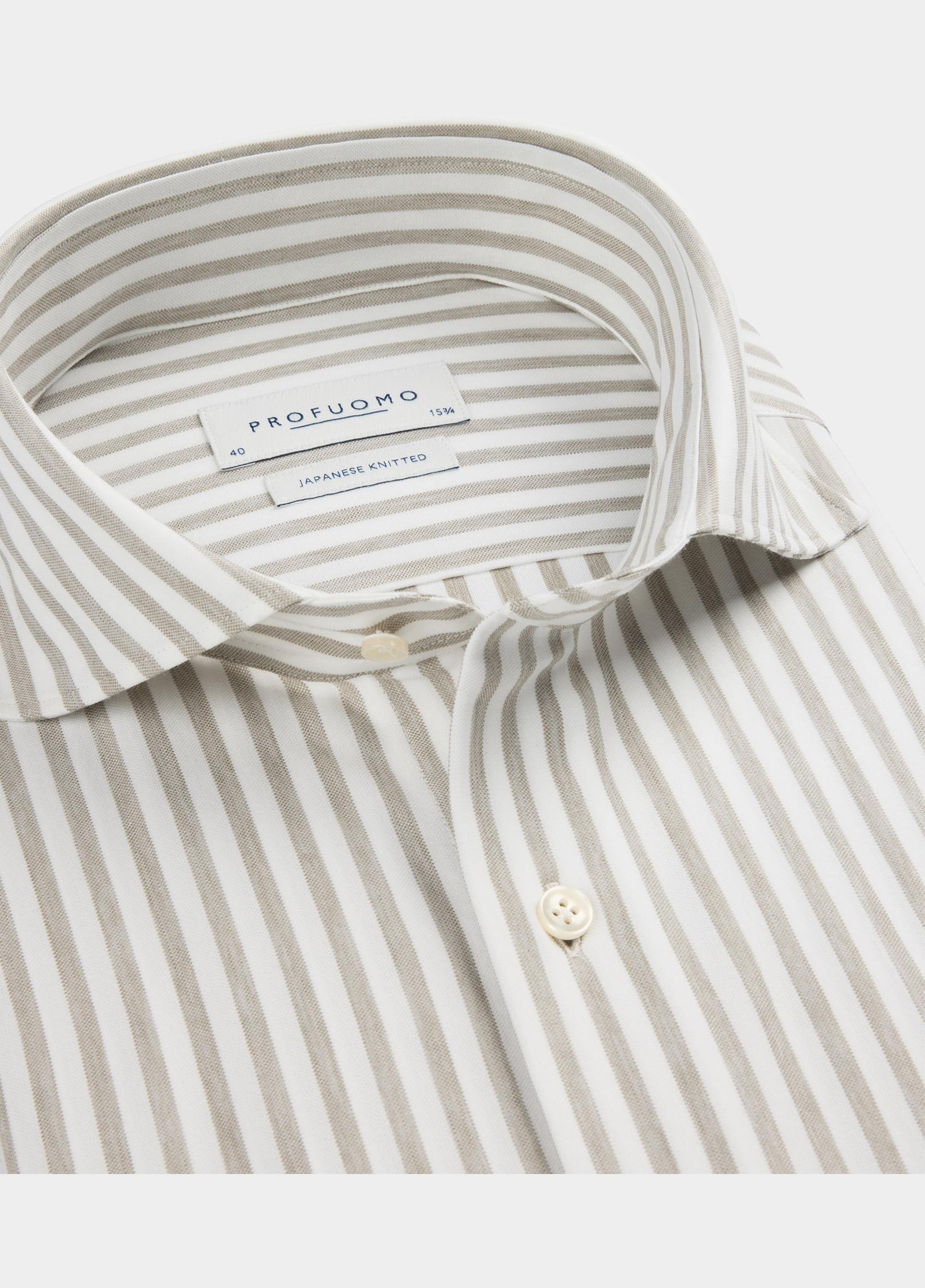 Profuomo Zakelijk overhemd heren Beige  PPWH30028/A