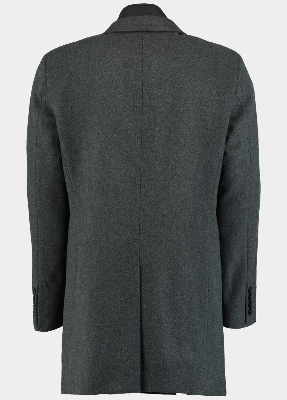 Commander Wollen Jas Grijs Wollmantel mit Inlet 213013459/840