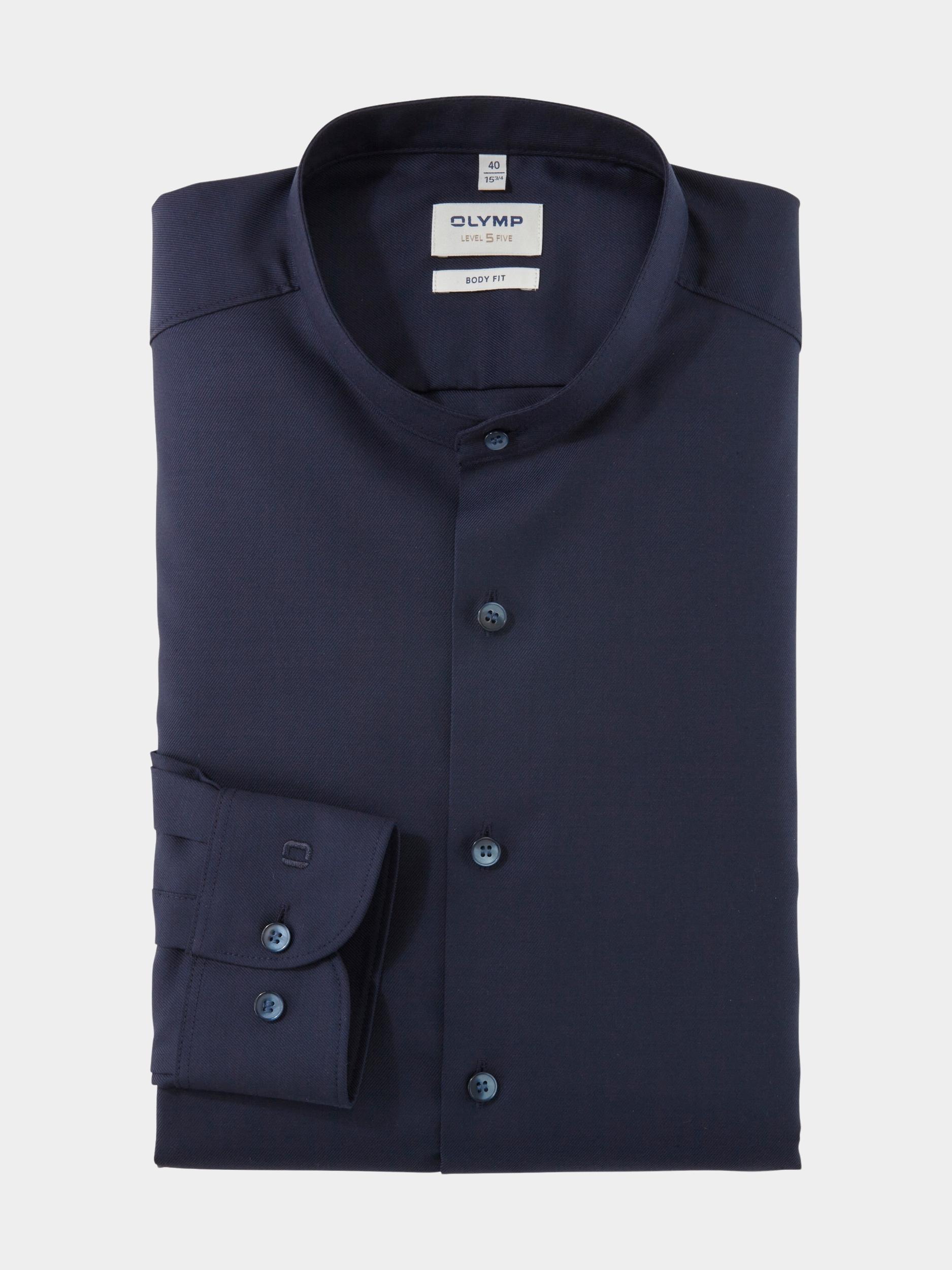 Olymp Business hemd lange mouw Blauw 2146/84 Hemden 214684/14