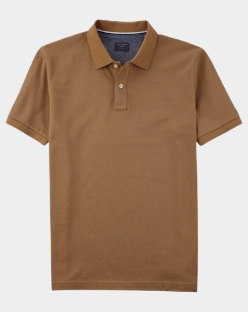 Olymp Polo korte mouw Bruin Polo PiquÃ© solid 540952/24