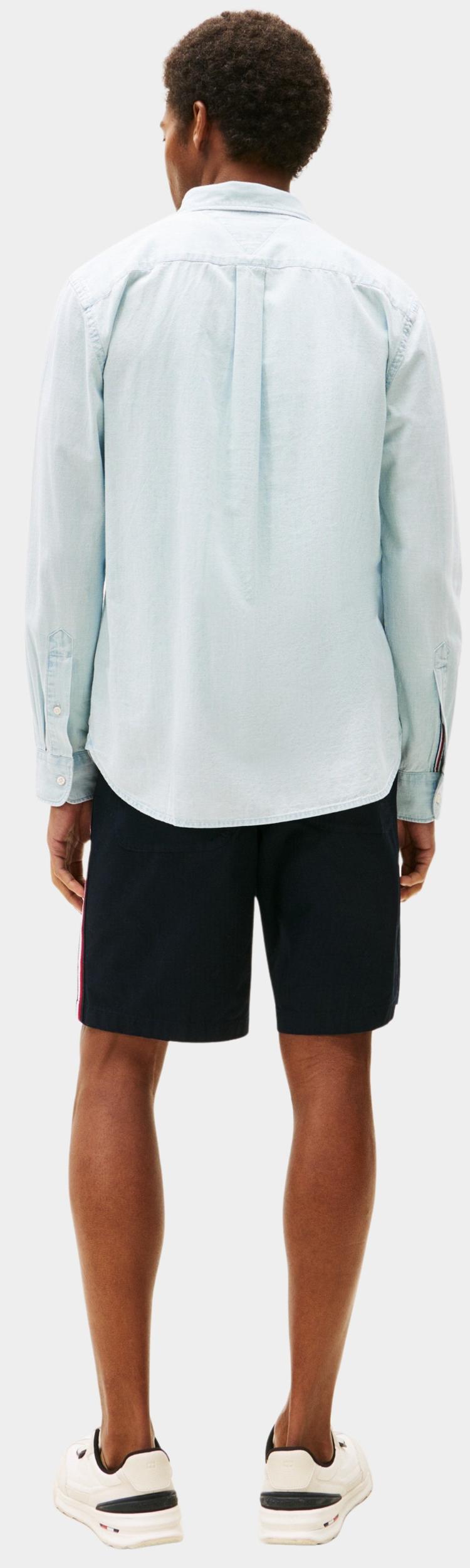 Tommy Hilfiger Casual hemd lange mouw Blauw Chambray Pocket RF Shirt MW0MW39431/0GZ