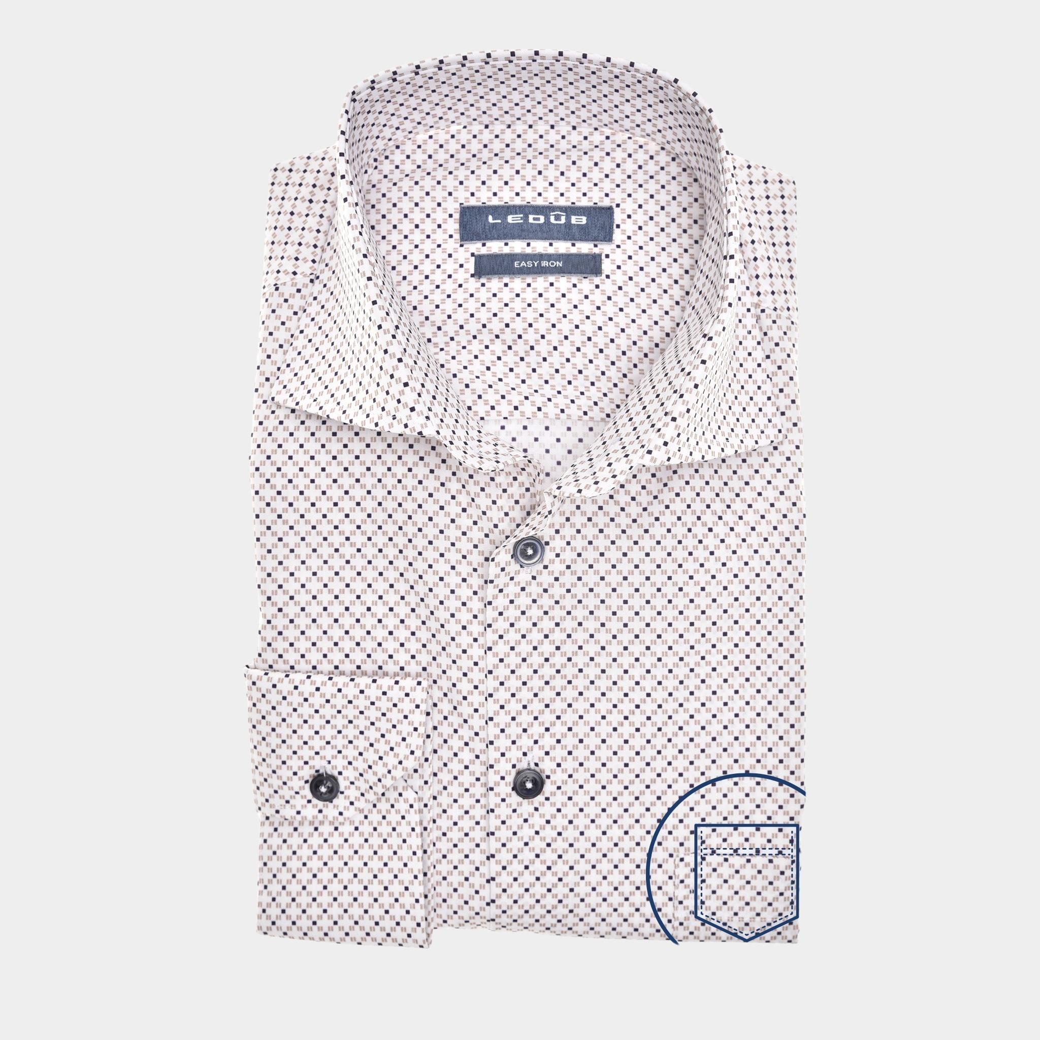 Ledub Business hemd lange mouw Wit LE24201 MFN 5 0142285/916-000-000