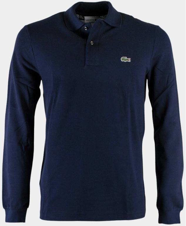 Lacoste Polo lange mouw Blauw Polo Regular Fit Donkerblauw L1312/166