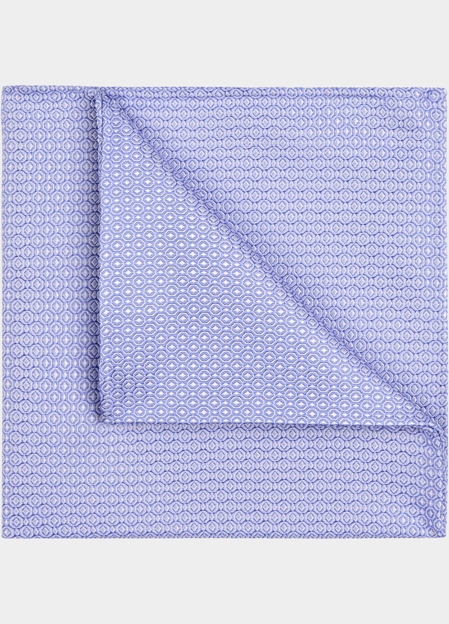Profuomo Pochet Blauw PSQ SILK WOVEN BLUE PPWN10071/A