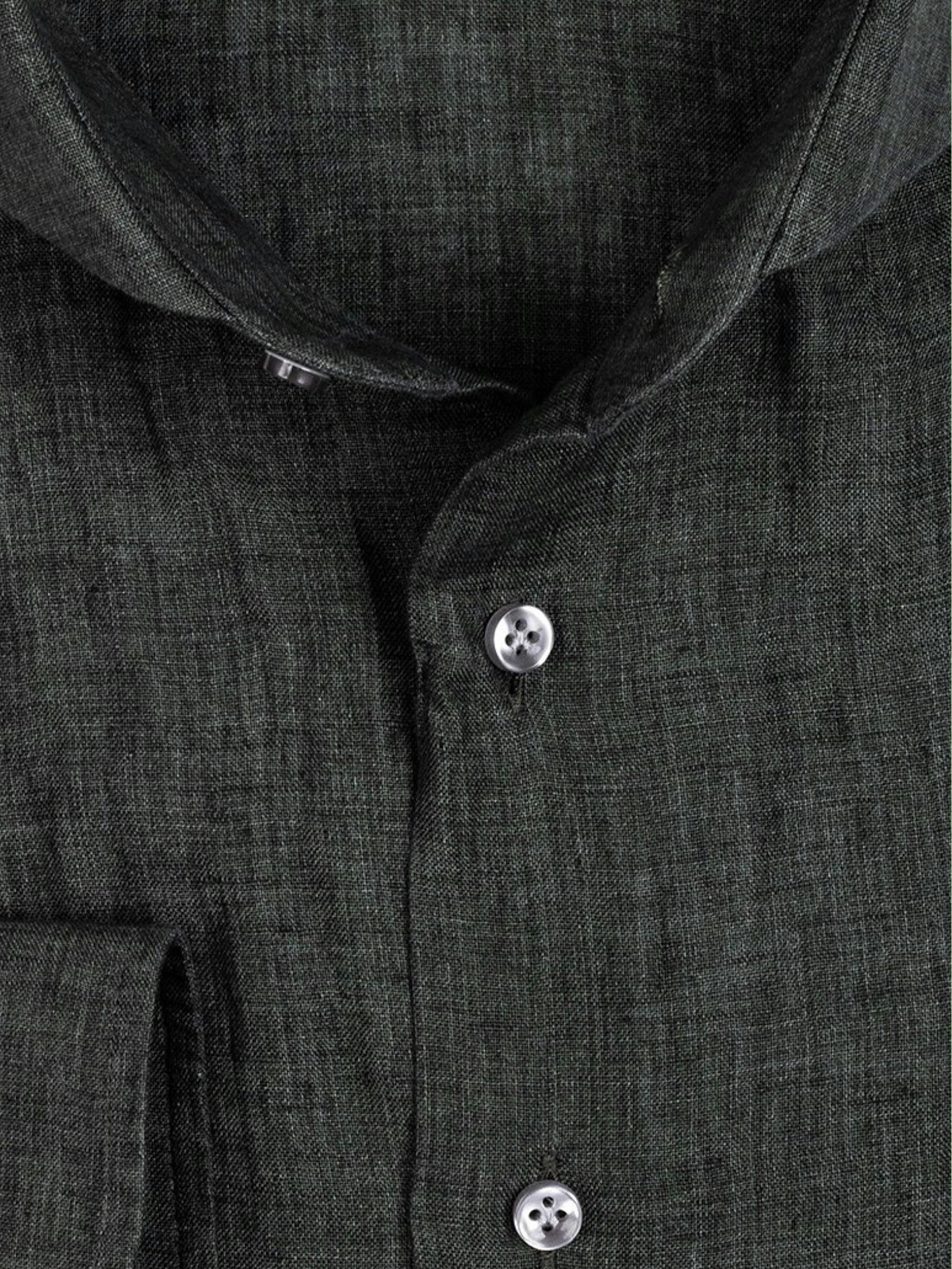 Thomas Maine Casual hemd lange mouw Groen Bari - Cutawau Collar 117757/78