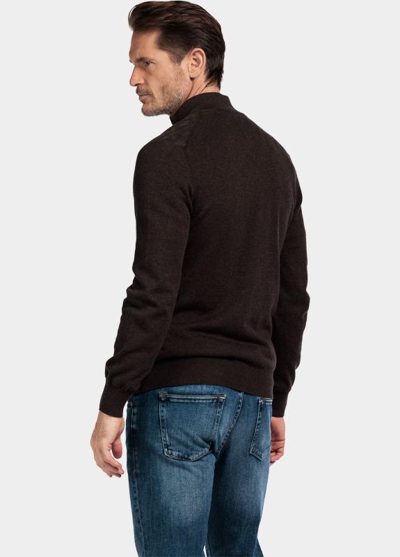 Baileys Vest Bruin Cardigan Zip  front Body Sued 522096/895