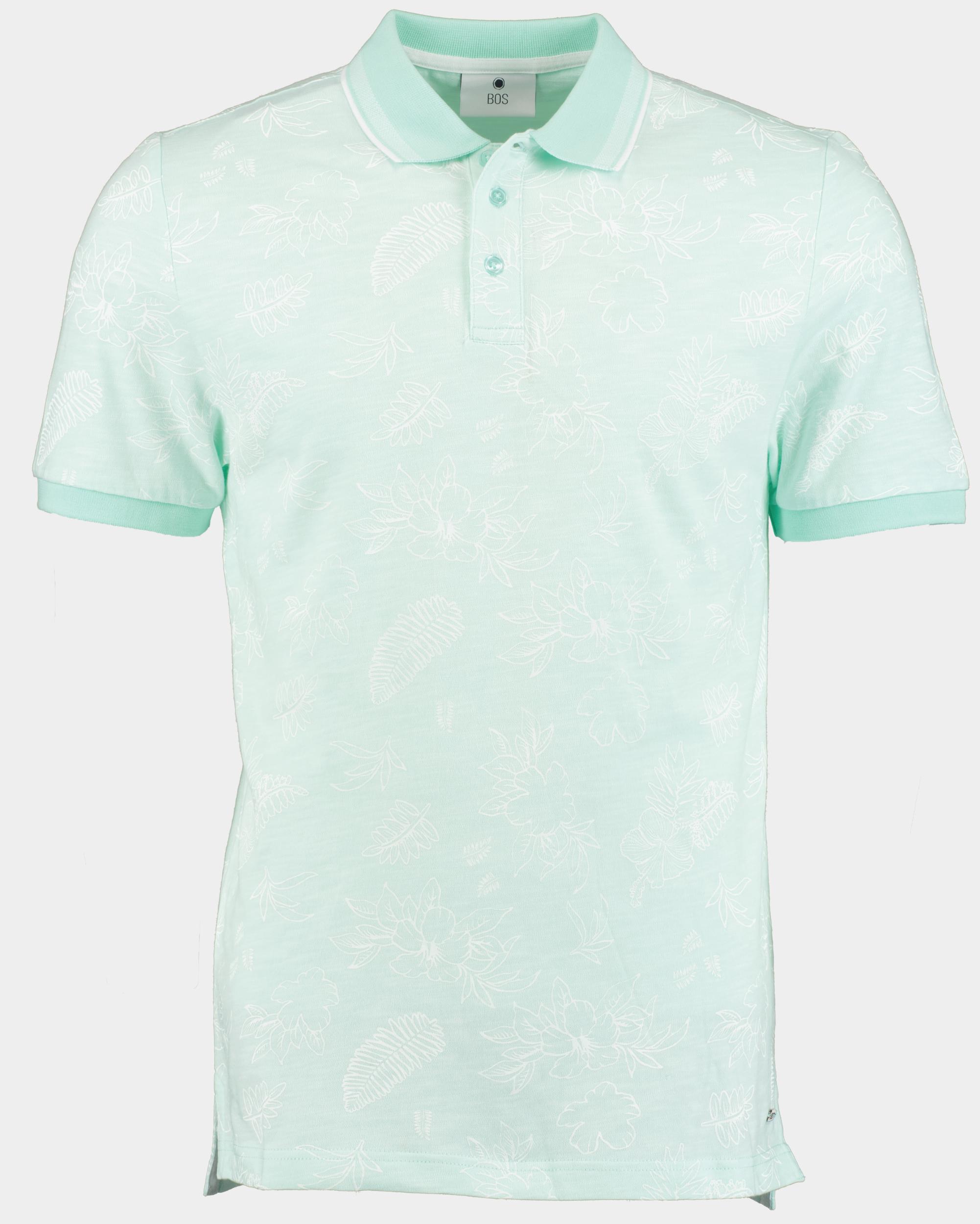 Bos Polo korte mouw Groen Ken Polo Oxford Aop 24108KE09BO/313 mint