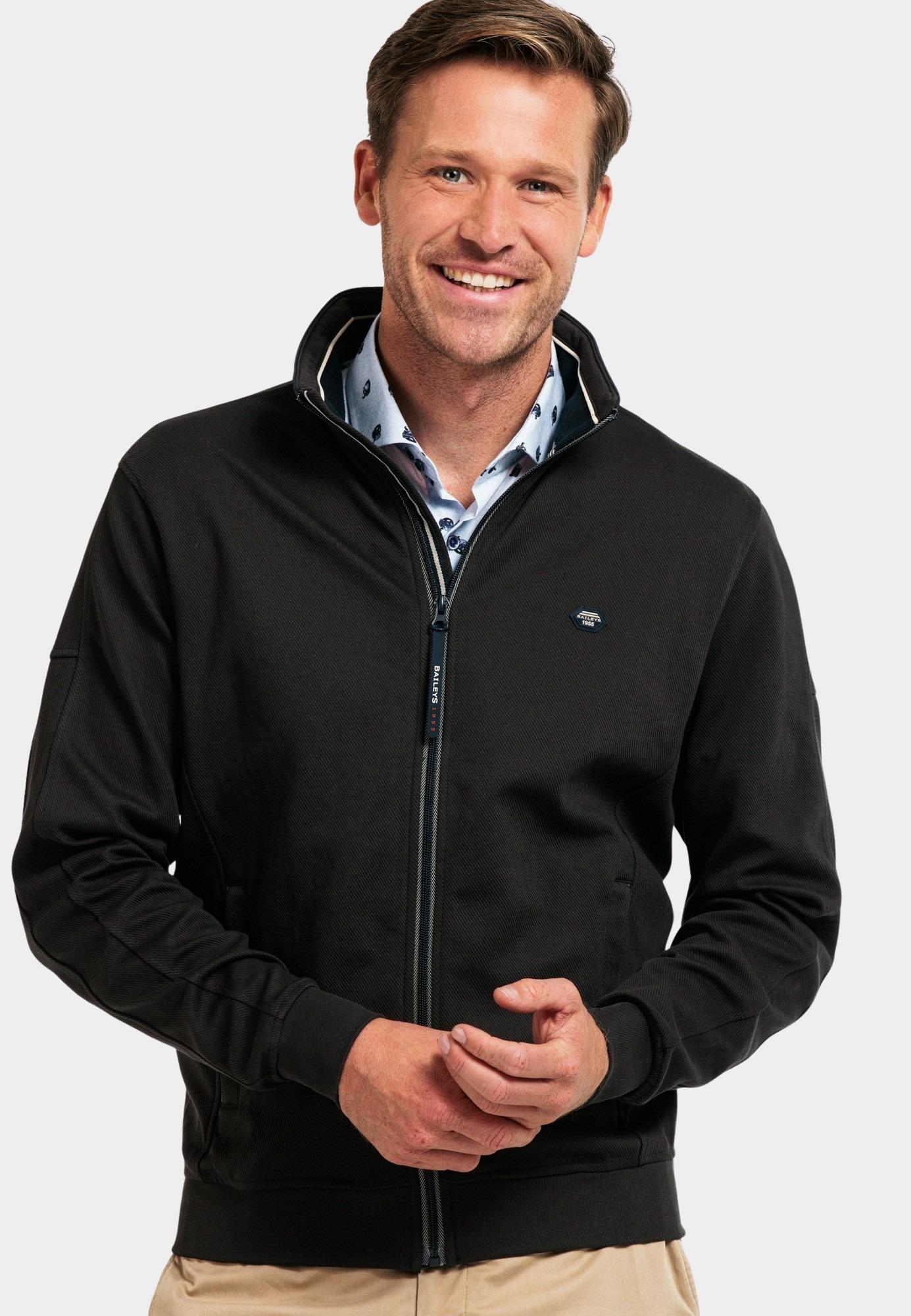 Baileys Vest Groen Sweat Cardigan Zip 422260/79