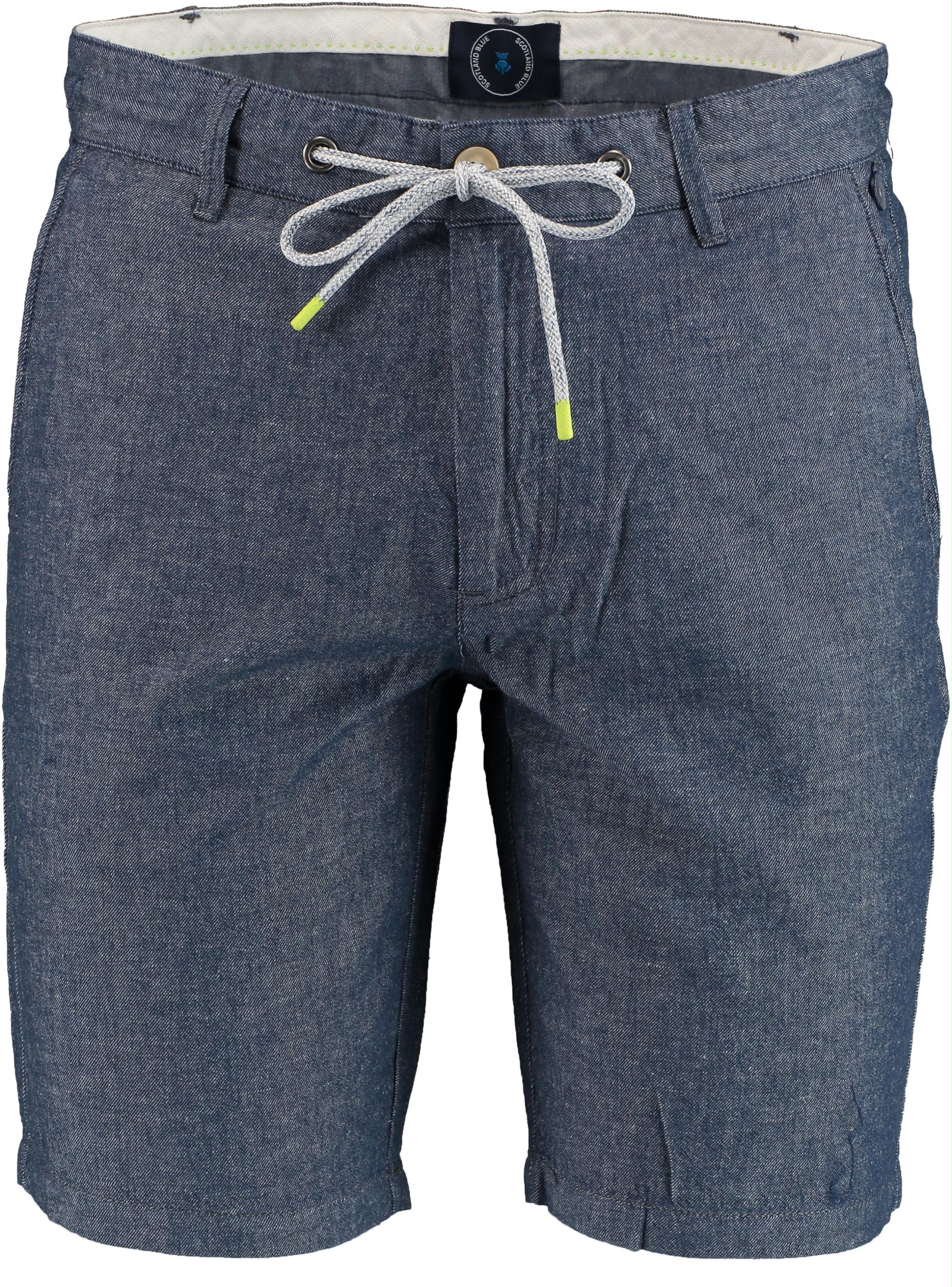 Scotland Blue Korte Broek Blauw Stanley Chino Short W. Cord 21109ST05SB/268 jeans