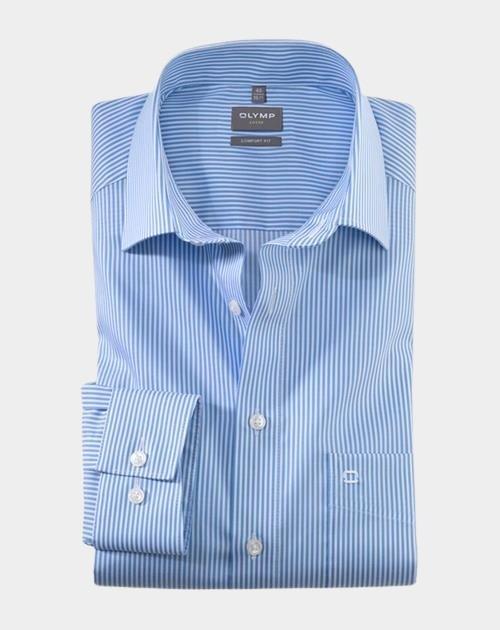 Olymp Business hemd lange mouw Blauw 0726/64 Hemden 072664/11