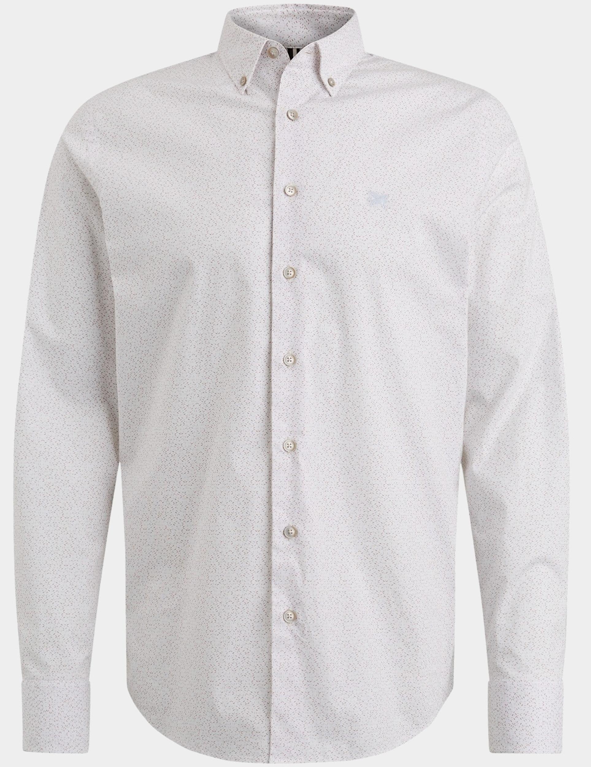 Vanguard Casual hemd lange mouw Wit Long Sleeve Shirt Print on po VSI2402206/7149