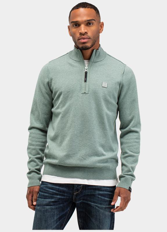 Butcher of Blue Half Zip Groen Clifden Halfzip 1926002/722