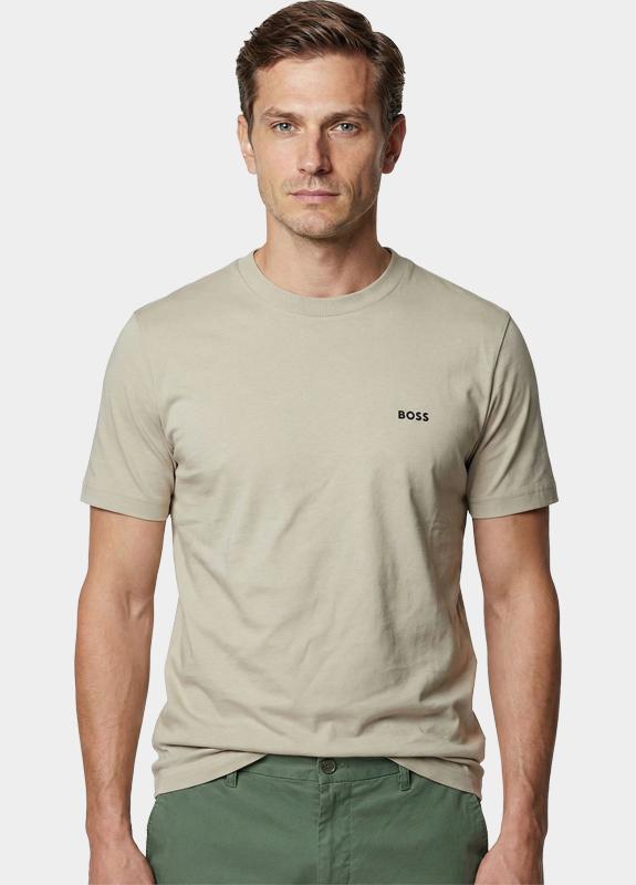 BOSS Green T-shirt korte mouw Beige Tee 10256064 01 50506373/275
