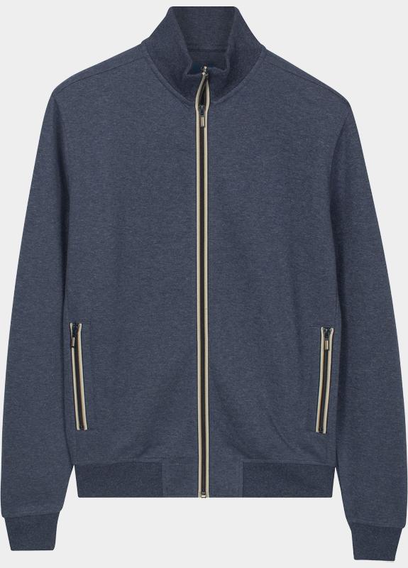 Baileys sweatvest heren Blauw Sweat Cardigan Zip double fac 612242/60