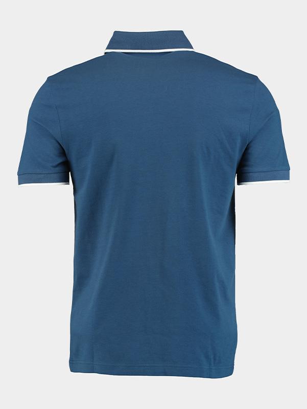 BOSS Orange Polo korte mouw Blauw Passertip 10256683 01 50507699/466