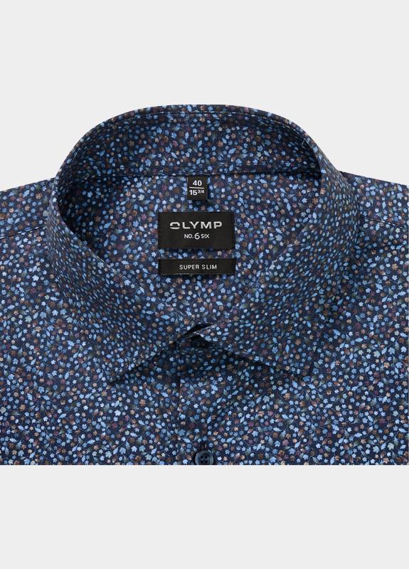 Olymp Zakelijk overhemd heren Blauw No. Six 250384/18