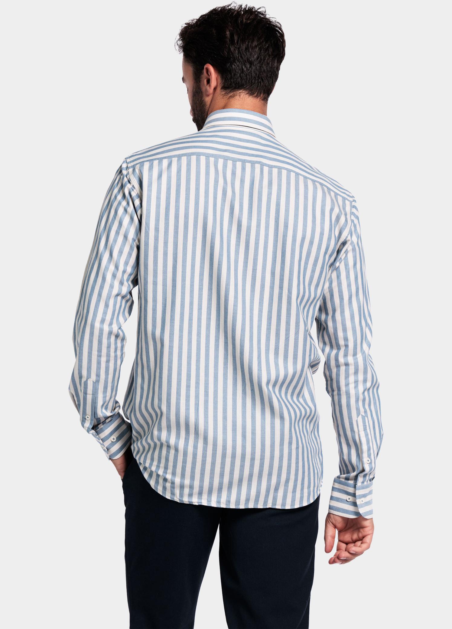Giordano Overhemd heren Blauw Brando long sleeve button dow 527110/65