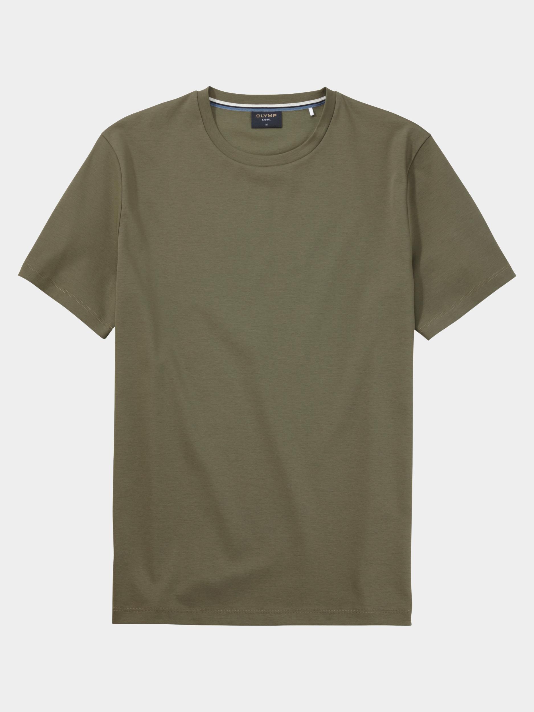 Olymp T-shirt korte mouw Groen Cotton Interlock T-Shirt 560352/47