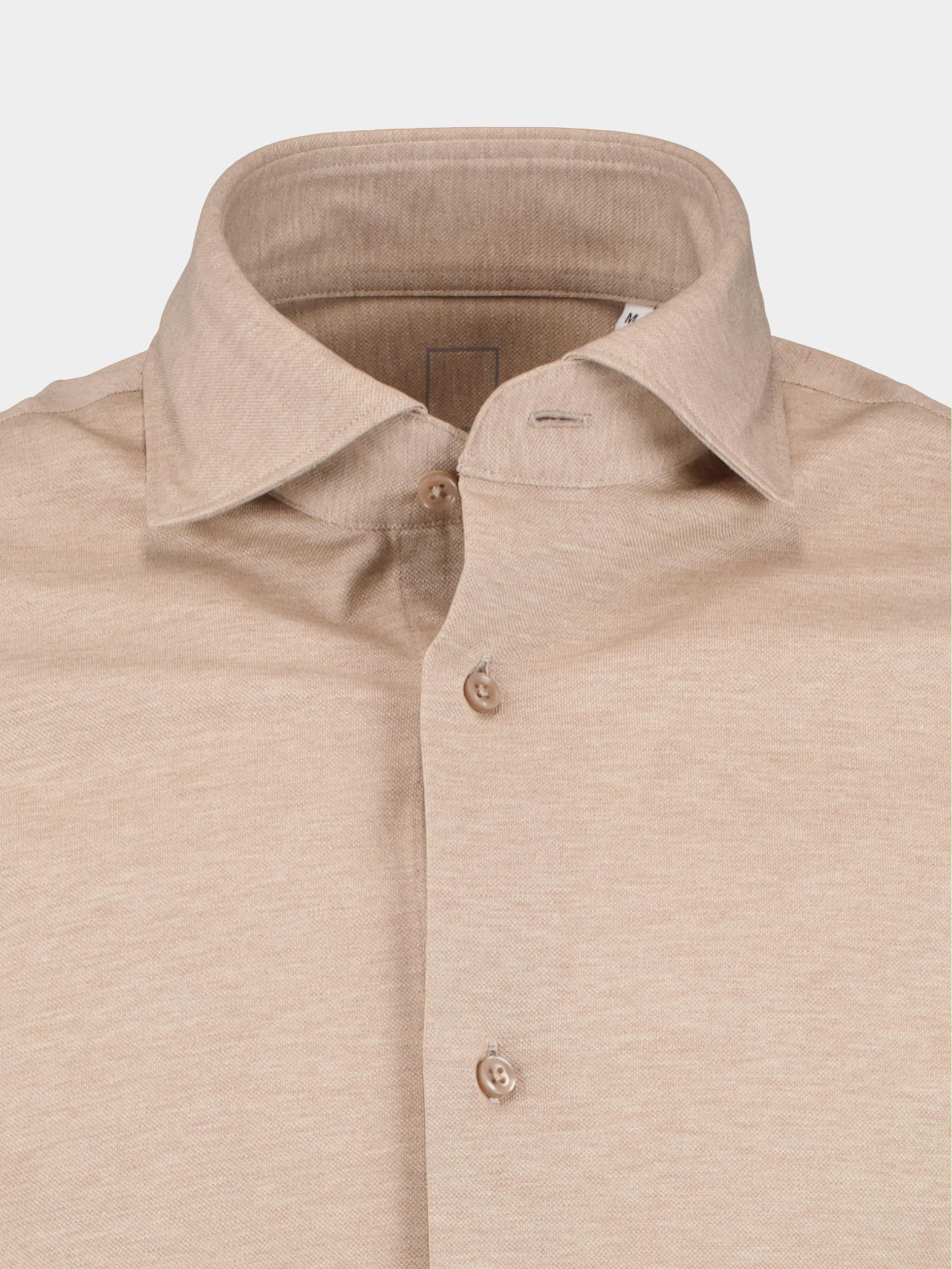 Born With Appetite Casual hemd lange mouw Beige Seymour Jersey Pique Shirt Ls 23107SE78/820 sand