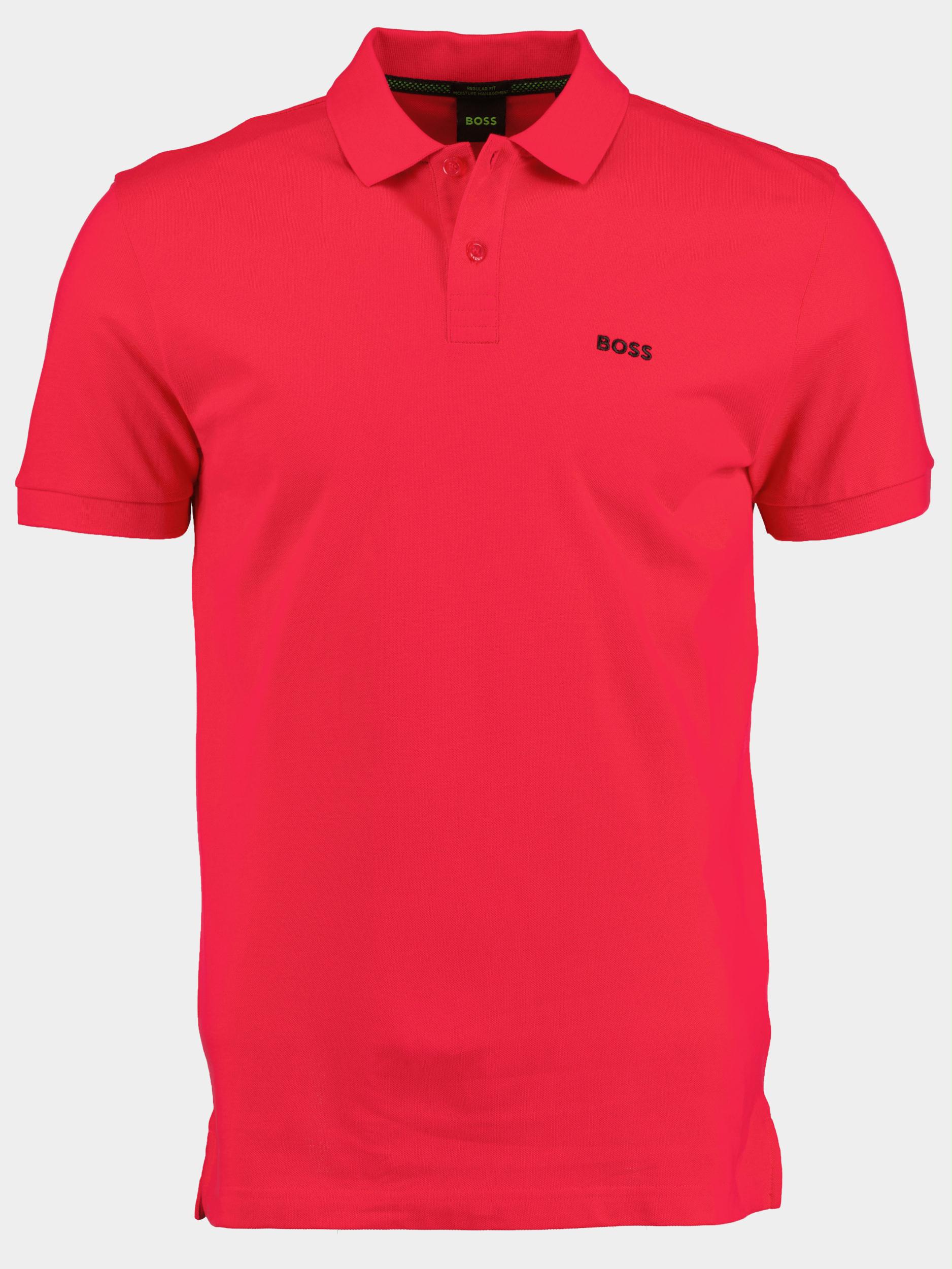 BOSS Green Polo korte mouw Roze Piro 10241785 01 50469258 673