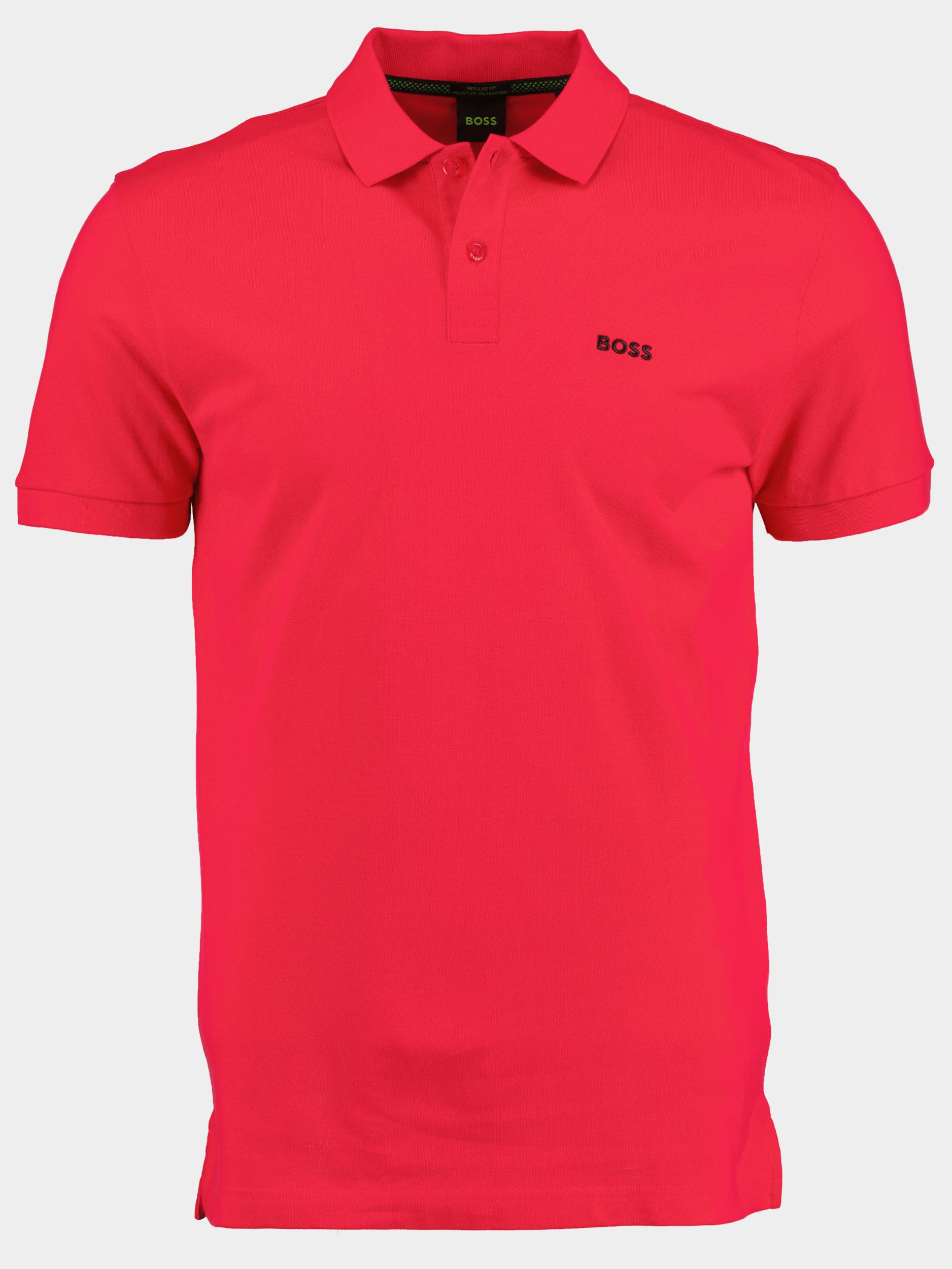 BOSS Green Polo korte mouw Roze Piro 10241785 01 50469258/673