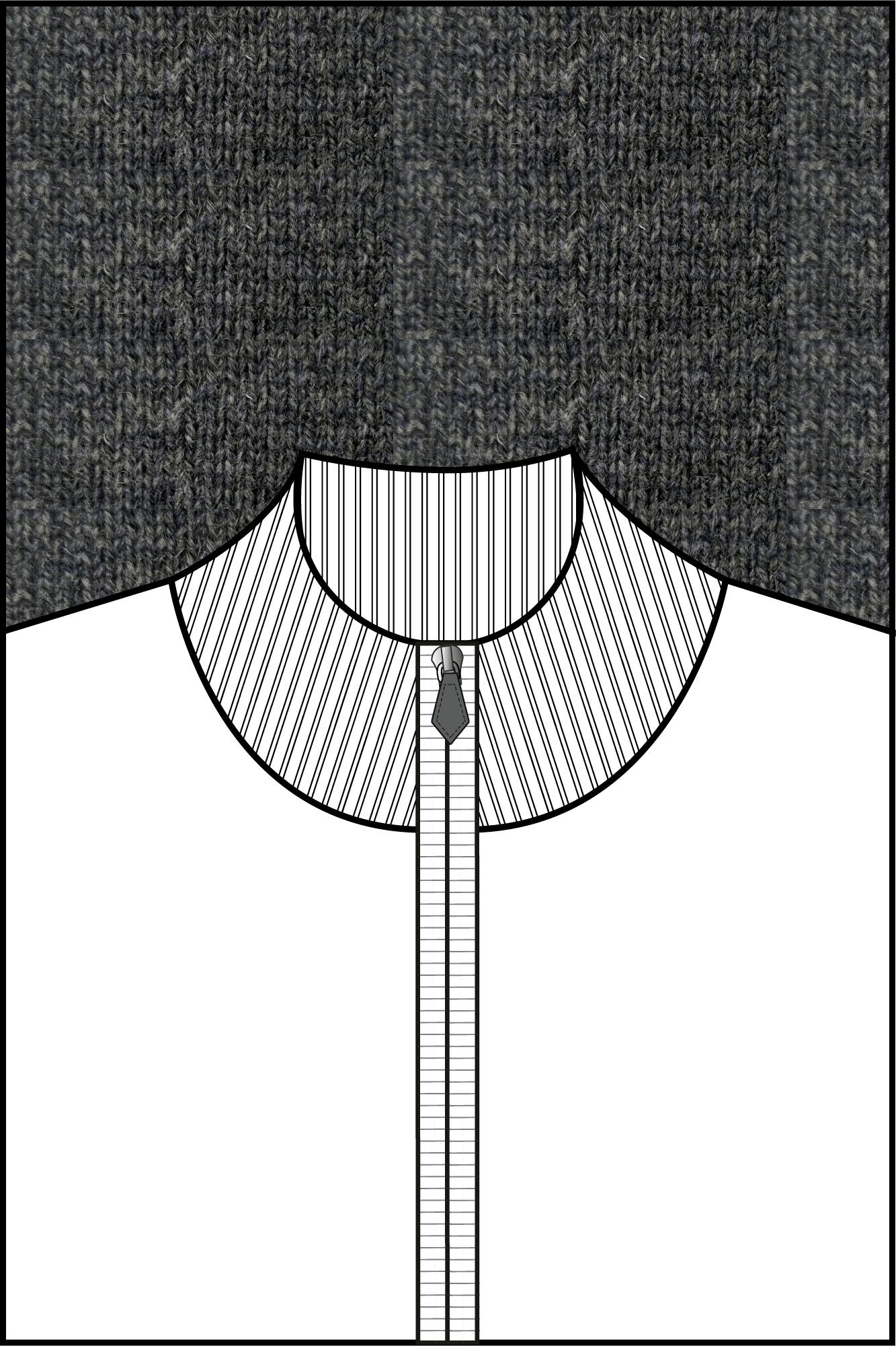 Baileys Vest Grijs Cardigan Zip  10gg, single kn 520096/935