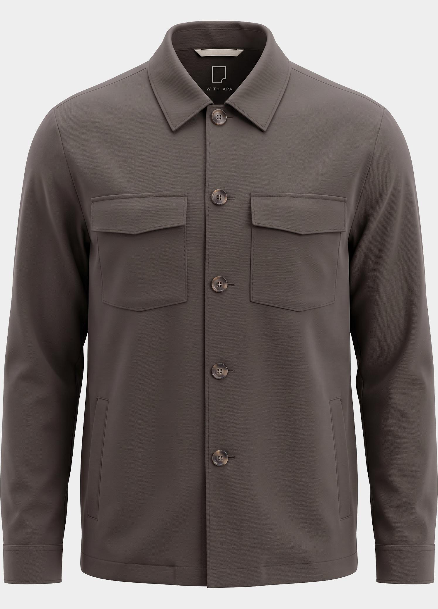 Born With Appetite Overshirt Bruin Matteo Shirtjacket BWA26314MA25/2004