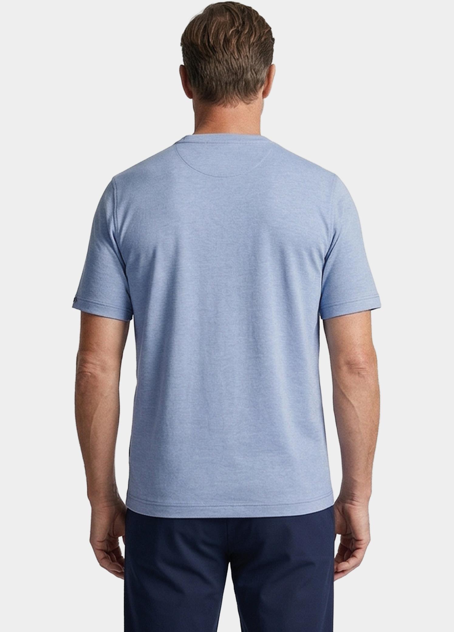 Baileys T-shirt heren Blauw T-Shirt crew neck   2-tone 615077/65