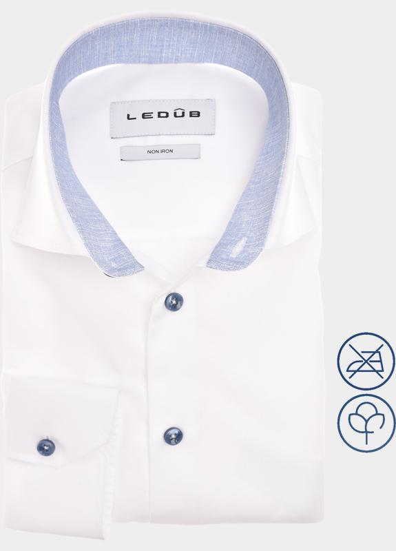 Ledub Business hemd lange mouw Wit  0702010/910-120-000