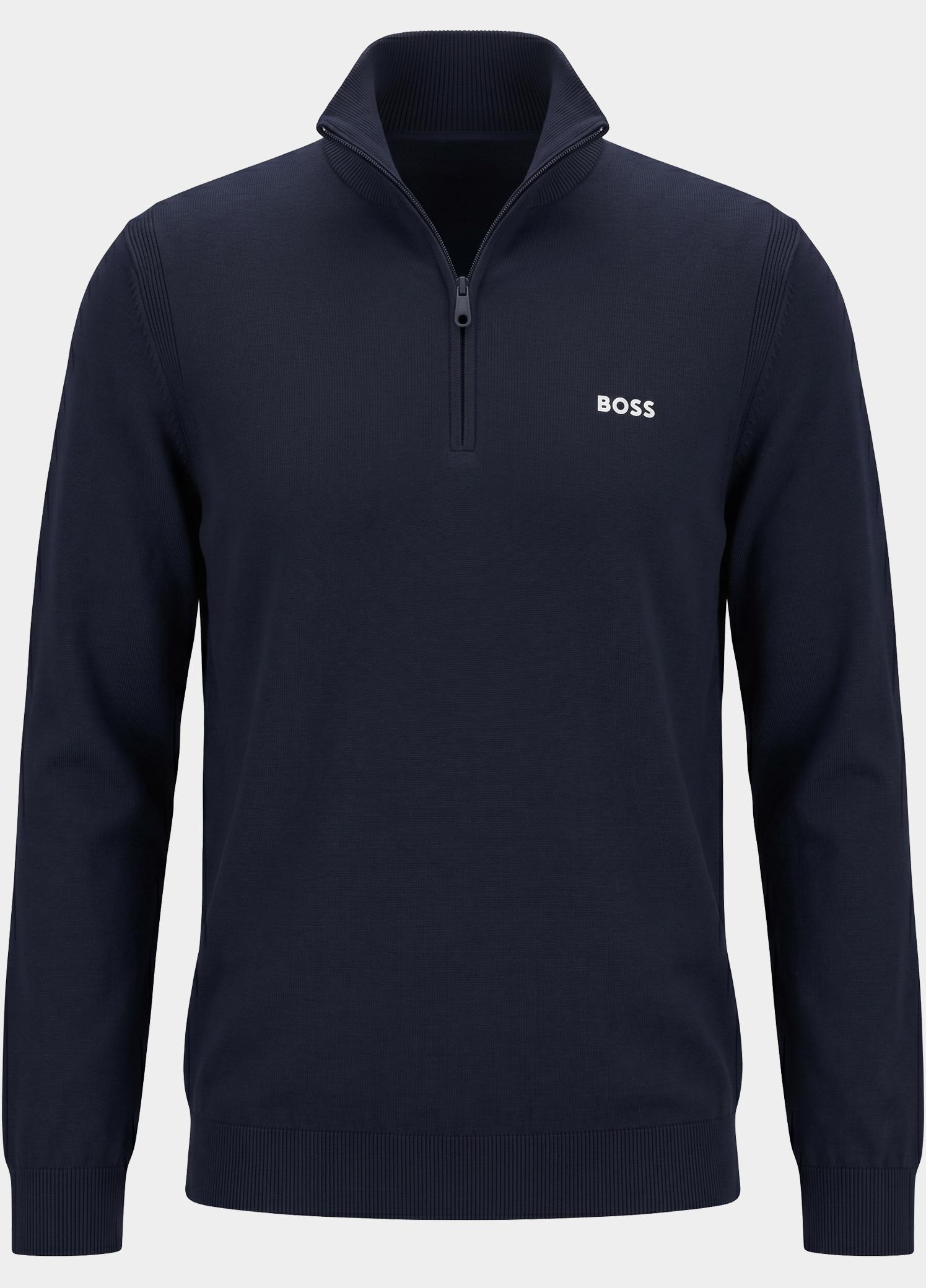 BOSS Green Half Zip Blauw KN_Ever-X QZ 10277214 01 50556146/402