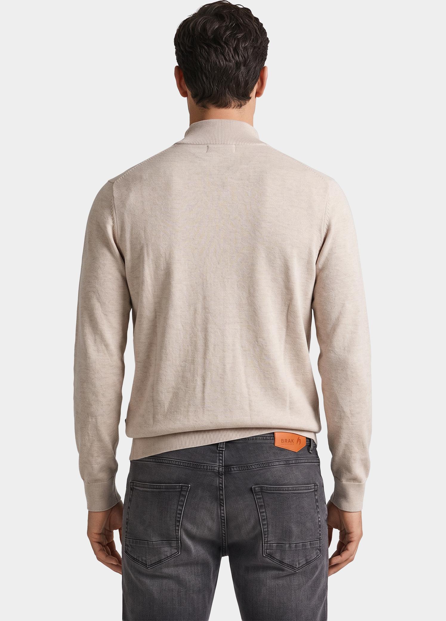 Bos Half Zip Beige  302/8005