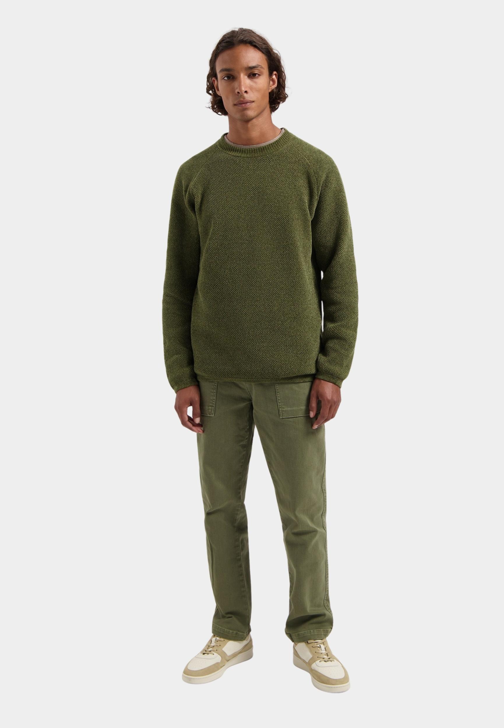 Dstrezzed Pullover Groen Chenille knit crewneck 405722/557