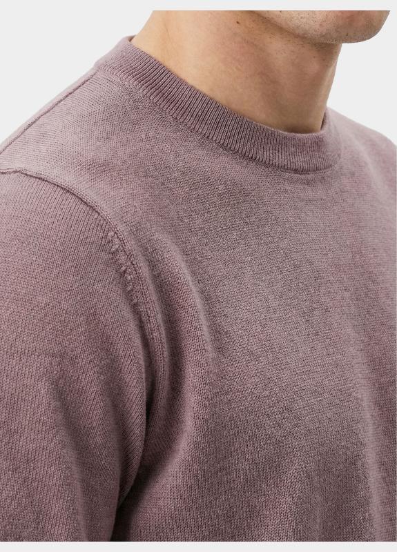 Born With Appetite T-shirt heren Paars Lenny Knitted T-shirt Ss BWA26106LE54/5005