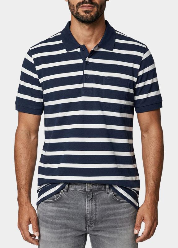 Commander flag Polo heren Blauw  214008359/640