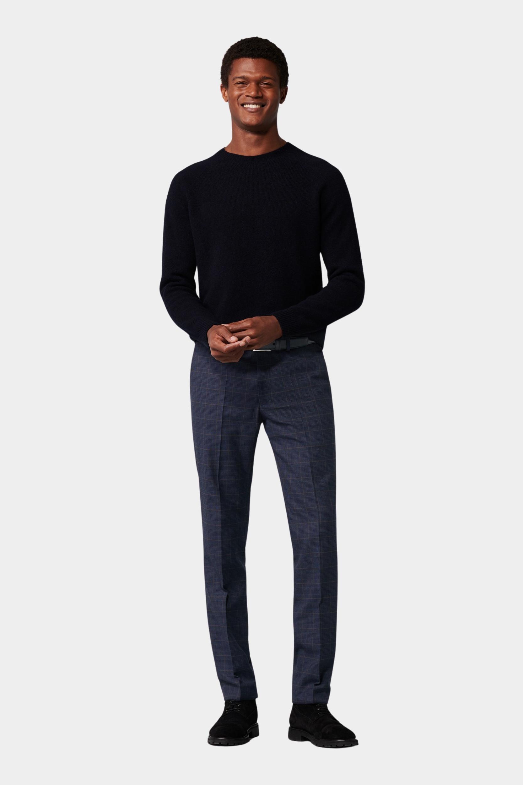 Meyer Katoenen Broek Blauw BONN Art.2-2596 1022259600/18