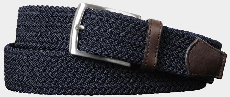 Profuomo Riem Blauw elastische riem navy PP1R00089/410