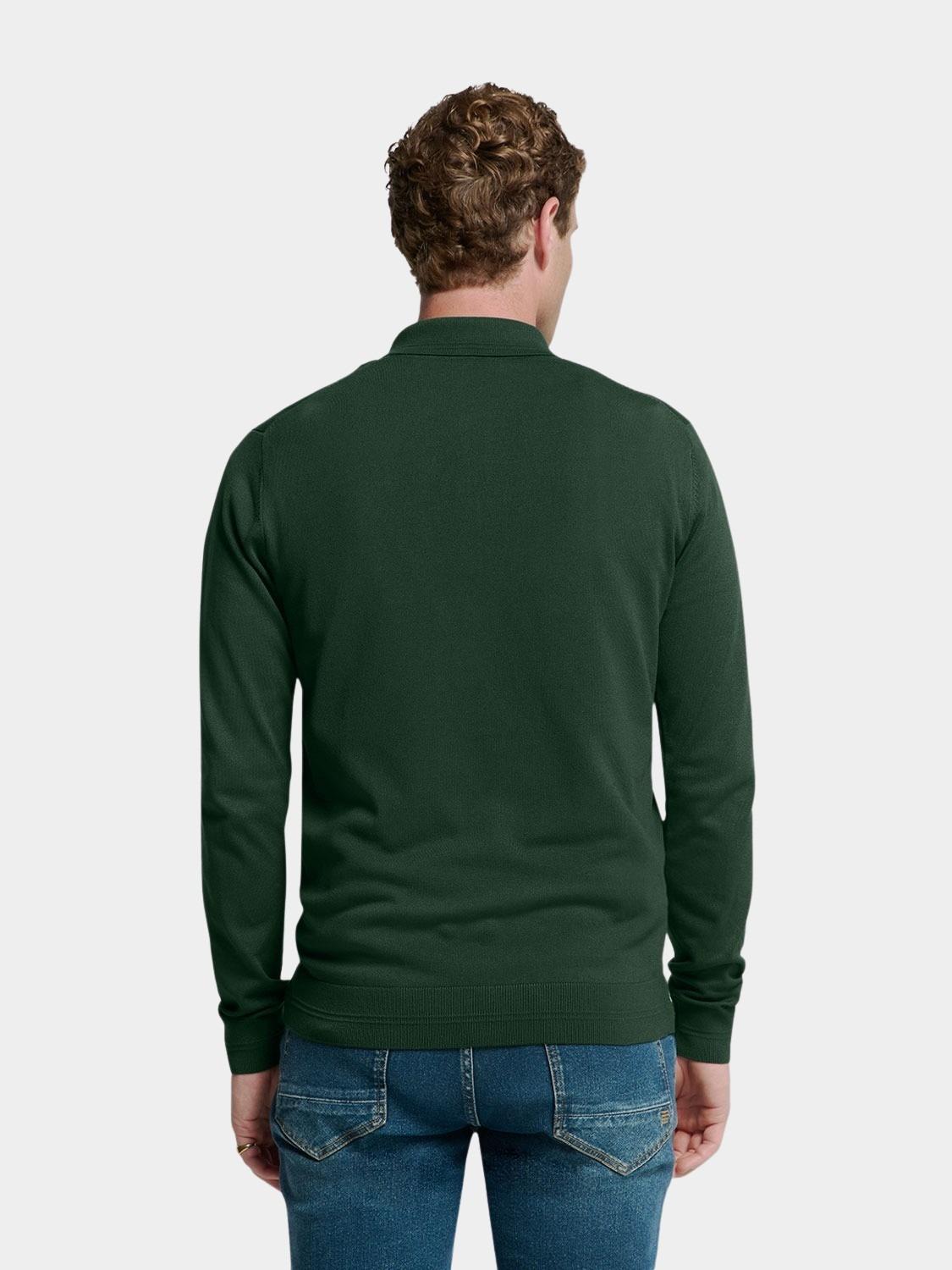 No Excess Pullover Groen Pullover Polo Half Zip 25210846/052