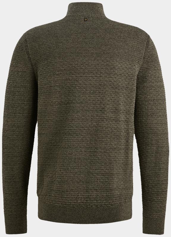 PME Legend Half Zip Groen Half zip collar cotton moulin PKW2510301/6389