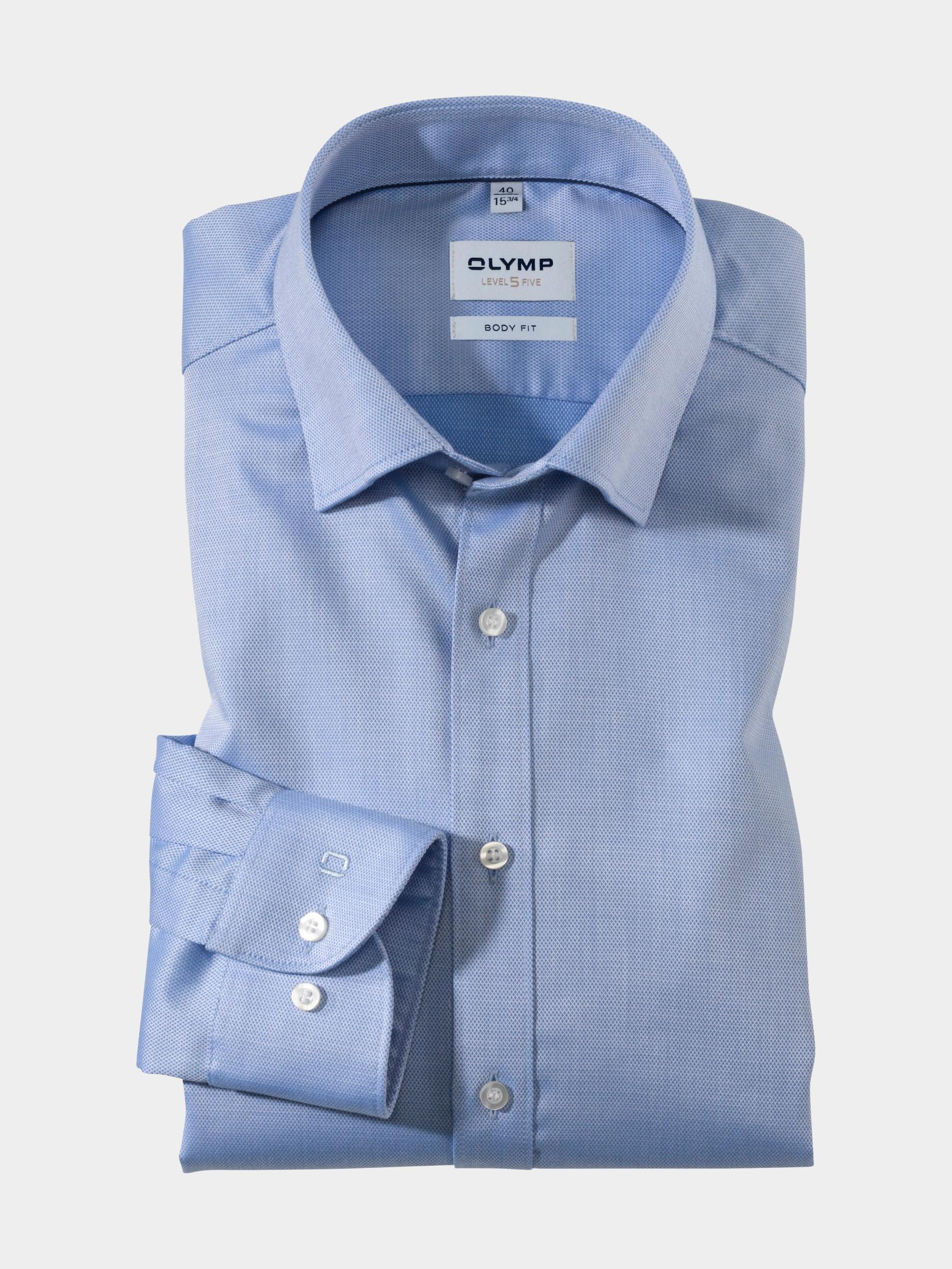 Olymp Business hemd lange mouw Blauw 0464/64 Hemden 046464/15