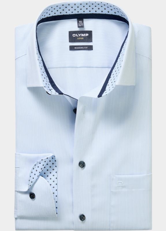 Olymp Zakelijk overhemd heren Blauw Luxor 122814/11