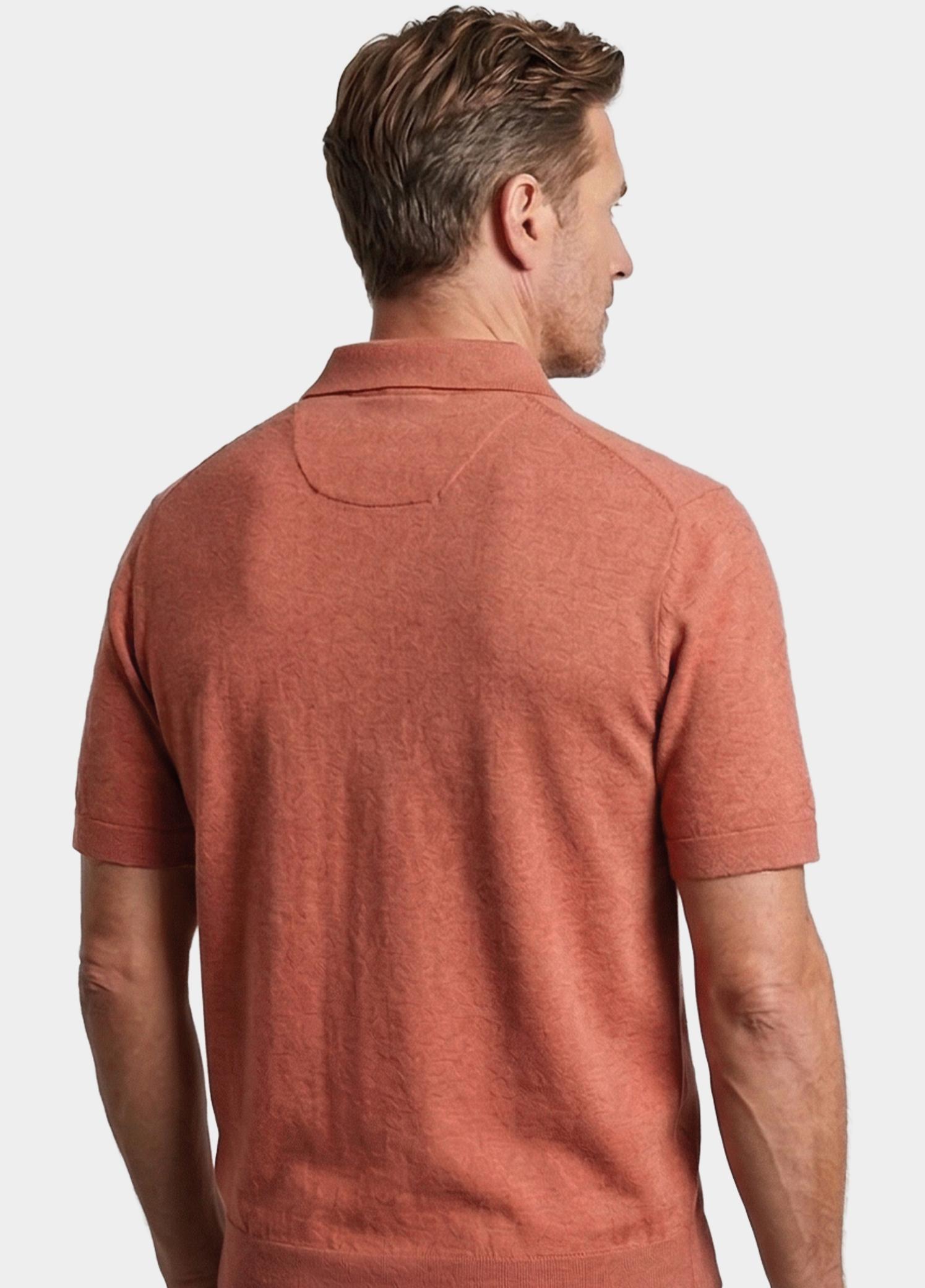 Baileys Polo heren Oranje Polo knitted-SS Polo Collar 1 615788/355